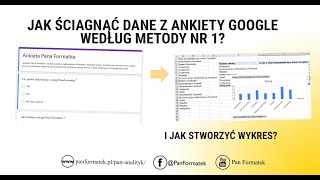 Metoda nr 1 Jak ściągnąć dane z Formularza Google Ankiety Google i stworzyć wykres [upl. by Clara]