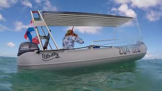 Trip with Whaly boat in Moreton Bay to Tangalooma Wrecks [upl. by Ayikan]