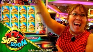 LONG PLAY 635 Free Spins  Big Win on Dynasty Riches 2c Konami Video Slot [upl. by Serena]