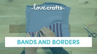 How To Knit  Bands And Borders [upl. by Nyleek]