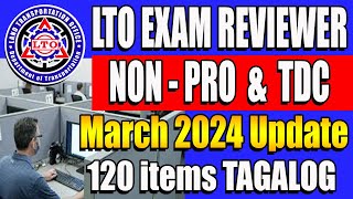 LTO EXAM REVIEWER 2024 TAGALOG VERSION FOR NON PROFESSIONAL DRIVERS LICENSE ltoexamreviewer [upl. by Kynthia]