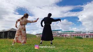 Монгол бүжгийн чалэнж  Dance challenge with Nandia [upl. by Zrike]