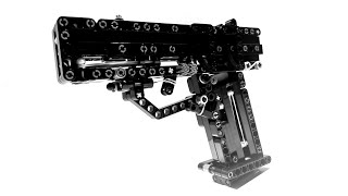 Lego Technic GLOCK 18 working brickshooter [upl. by Ailam]