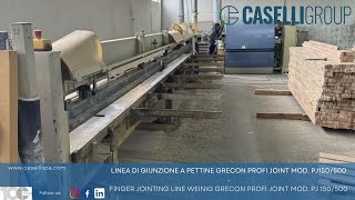 CASELLI  Linea per finger joint Weinig Grecon PROFI JOINT PJ 150 500 6100 [upl. by Angelika]