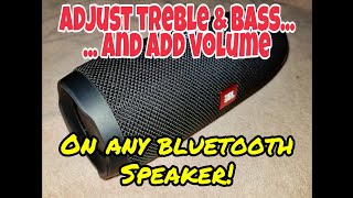 Adjust BASS and TREBLEJBL speaker [upl. by Oileduab272]