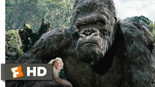 King Kong 310 Movie CLIP  Kong Battles the TRexes 2005 HD [upl. by Shantee79]