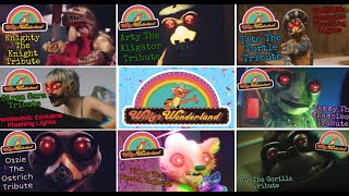 Willy’s Wonderland 2021  All Animatronic Scenes Tribute Theme Songs [upl. by Dina]