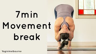 7min movement break  energise  standing  office yoga [upl. by Paten510]