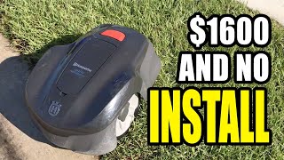 Husqvarna Automower 115H Robotic Lawn Mower Review [upl. by Nevarc875]