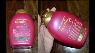 Organix Keratin Oil Shampoo Review  Ogx Antibreakage shampoo  Beauty Express [upl. by Ariet]