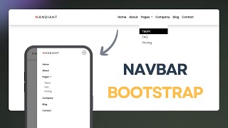 Navbar Using Bootstrap  Bootstrap 5 Responsive Navbar  Bootstrap 5 Navbar [upl. by Anuqahs]