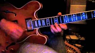 giant steps guitar solo  with Aebersold [upl. by Leugim]