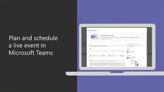 How to plan and schedule a live event in Microsoft Teams [upl. by Uahc]