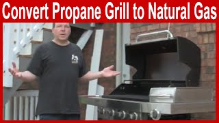 How to Convert a Propane Grill to Natural Gas [upl. by Asabi]