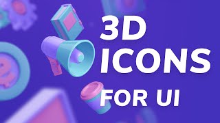 Amazing 3D Icons for UI Designs  Make Your Own 3D Icons  Design Essentials [upl. by Irfan]