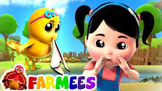 Sneeze Song  Sick Song  Nursery Rhymes amp Baby Songs  Animal Cartoon Videos for Kids  Farmees [upl. by Duile]