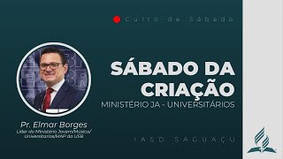 Culto de Sábado  Pr Elmar Borges  26102024 [upl. by Etteloc830]