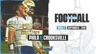 HS Football  Philo at Crooksville 9619 [upl. by Ylrac]