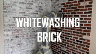 HOW TO WHITEWASH BRICK [upl. by Eecyak]