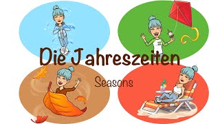 Die Jahreszeiten und Monate mit Vivaldi four seasons  Deutsch lernen  German Seasons and Months [upl. by Hsemar714]