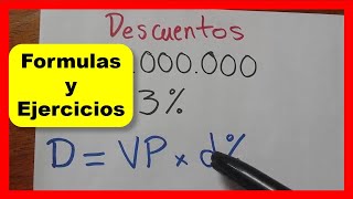 Como calcular DESCUENTOS 💲 Interes Simple [upl. by Miguelita704]