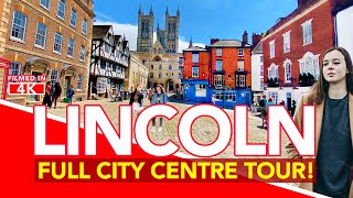 LINCOLN UK  Full Lincoln Tour as we take a Lincoln Walk through the City Centre  4K Walking Tour [upl. by Gilly]