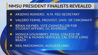 New Mexico State University announces five finalists in presidential search [upl. by Anonyw922]