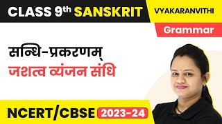 Jashtva Vyanjan Sandhi Vargiy Pratham Varnasy Tritiy Varn Parivartan  Class 9 Sanskrit Vyakran [upl. by Ahsenyt684]