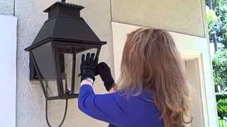 DIY Replace Glass in Gas Lantern [upl. by Erdne]