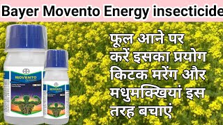 Bayer movento energy। फूल आने पर कोन सा कीटनाषक डाले। best insectiside for crop। momento energy। [upl. by Eniahpets]