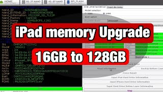 HOW TO UPGRADE ipad air 2 A1567 memory from 16GB to 128GB using Magico nand programmer [upl. by Marks334]