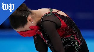 Kamila Valieva places fourth after unpredictable Olympic figure skating competition [upl. by Itsirhc]