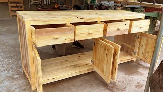 Build Your Own Cabinets  How to Build a Base Cabinet with Drawers [upl. by Yelak]