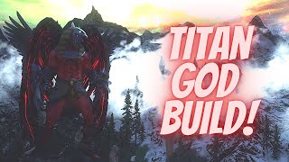 Skyrim Titan God Build Vs Violent Alduin ModAtomic BreathLaser Beam ModFinal QuestEagle God [upl. by Urbanus171]