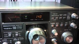 Yaesu FRG7700 receiver walk through amp lots of band scanning [upl. by Eceinehs]