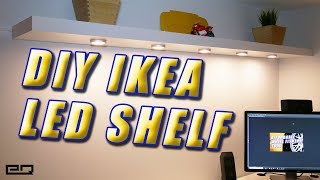 IKEA Hack LACK Shelf With OMLOPP or MITTLED LEDs Tutorial [upl. by Iznek]