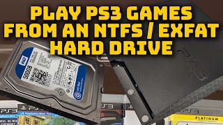 Run PlayStation 3 games directly from an external hard drive  NTFS  exFAT  ext234 [upl. by Bertero829]