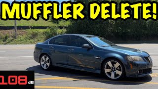 2009 Pontiac G8 GT 60L V8 w MUFFLER DELETE [upl. by Irrol]