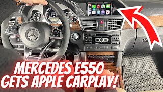 Mercedes E550 Gets APPLE CARPLAY  How To Install CARPLAY On Your W212 OEM COMAND System  Screen [upl. by Naves]