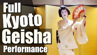 Full traditional Geisha Performance in Kyoto  feat 2 dances amp original music [upl. by Iney]