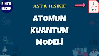 1Atomun Kuantum Modeli Modern Atom Teorisi  11Sınıf  Yks  Ayt  KİMYA HOCAM [upl. by Jezabelle701]