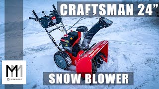 The CRAFTSMAN SB2450 Snow Blower Review A Powerful and Reliable Snow Removal Solution [upl. by Cigam]