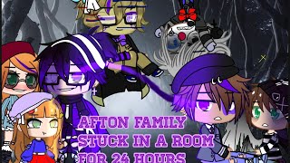 Afton Family Stuck In a Room for 24 Hours  FNAF  Gacha Club [upl. by Matta179]