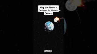 Why the Moon is Covered in Meteor Cratersquot meteor moon shorts [upl. by Aneehsak]