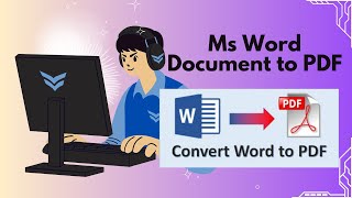 MS Word to PDF Export Very Simple  PC Tips  Mamuns Viewpoint [upl. by Trahurn]