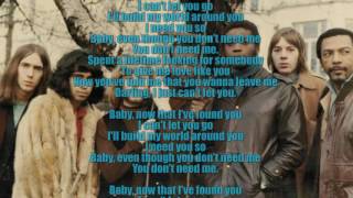 Baby now that Ive found you  The Foundations Lyric video HQ [upl. by Atoiganap]