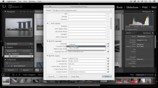 Adding Copyright and Contact Information to Photographs in Lightroom [upl. by Ahsahs181]