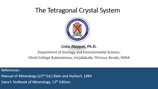 Unit 2 L1 Tetragonal system Normal Class Symmetry [upl. by Williamson]