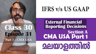 IFRS vs US GAAP  External Financial Reporting Decision  Section A  Part 1  Episode 31 [upl. by Aloeda]