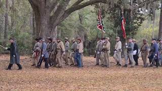 Einmarsch auf den Parade Platz Olustee Battlefield [upl. by Akenna]